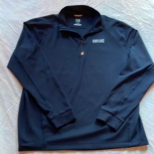 Cape Line 1/4 Zip Blue Pullover Cutter & Buck Men's XL NEW never worn w/o tags